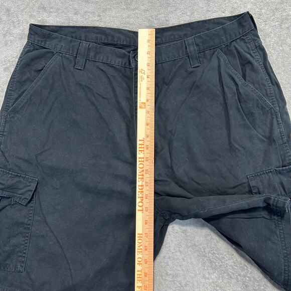 Wrangler Shorts Mens Cargo Black 40" Waist Cotton Pockets Hiking Camping Outdoor - Picture 4 of 7
